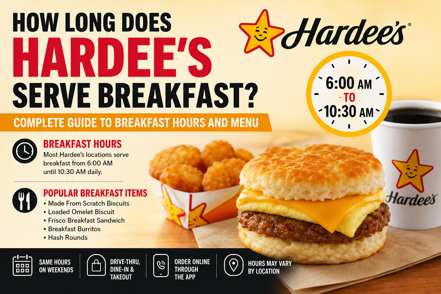 How Long Does Hardee’s Serve Breakfast